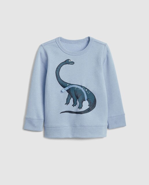 Sweatshirt masculino para bebé Gap em azul com estampado