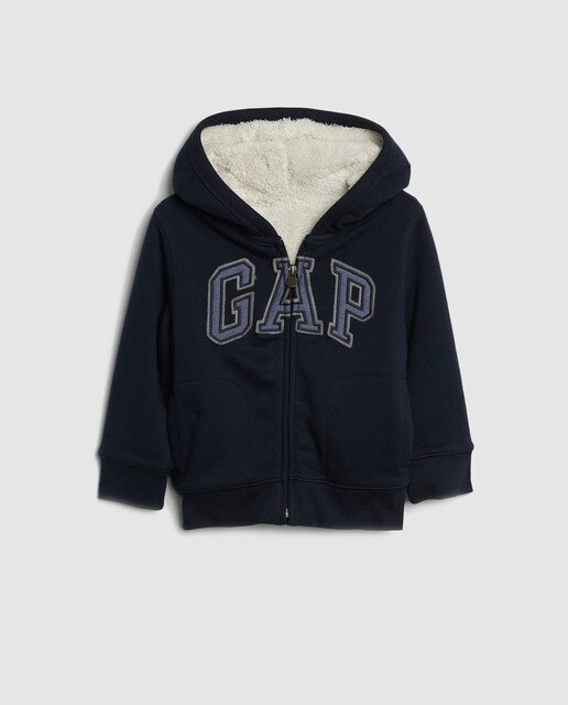 Sweatshirt de rapaz Gap azul com capuz