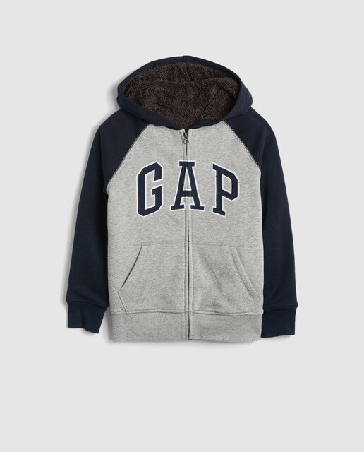 Sweatshirt de rapaz Gap bicolor com capuz