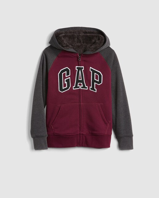 Sweatshirt de rapaz Gap bicolor com capuz