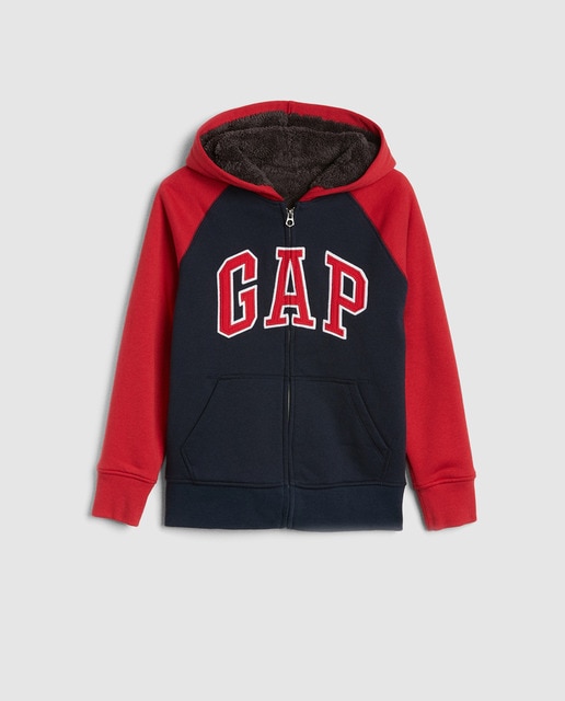 Sweatshirt de rapaz Gap bicolor com capuz