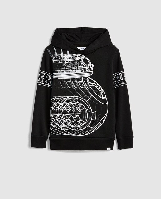 Sweatshirt de rapaz Gap preto com capuz
