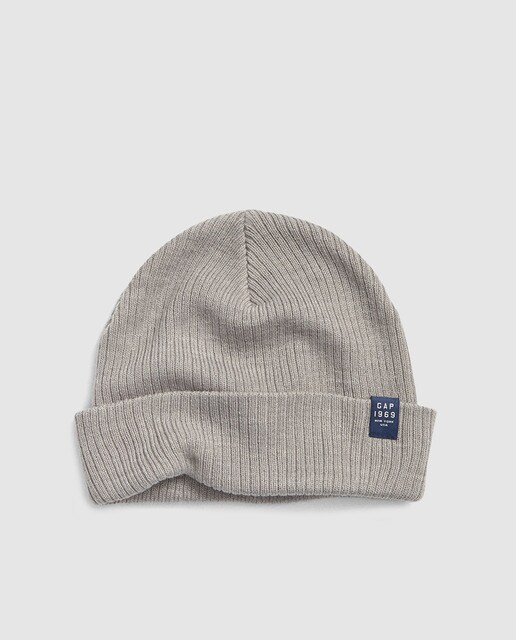 Gorro de menino Gap em tricot pedra