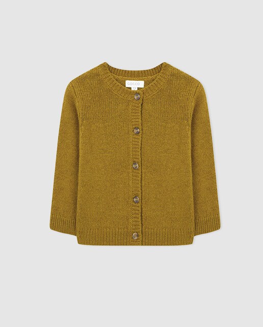 Casaco de bebé menino Gocco mostarda