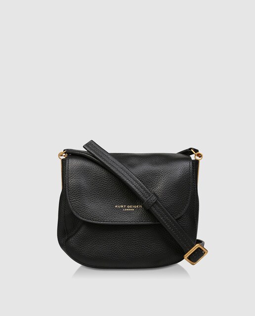 small black leather crossbody