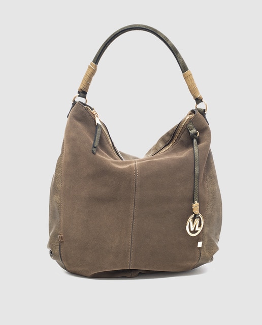 taupe hobo bag