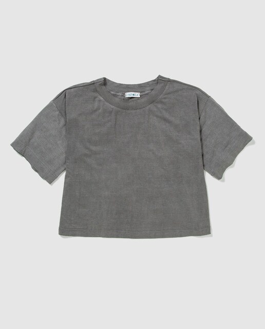 T-shirt Antimilk em cinzento