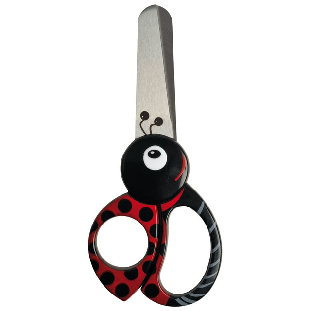 Tijeras para Niños, Mariquita Fiskars Negro