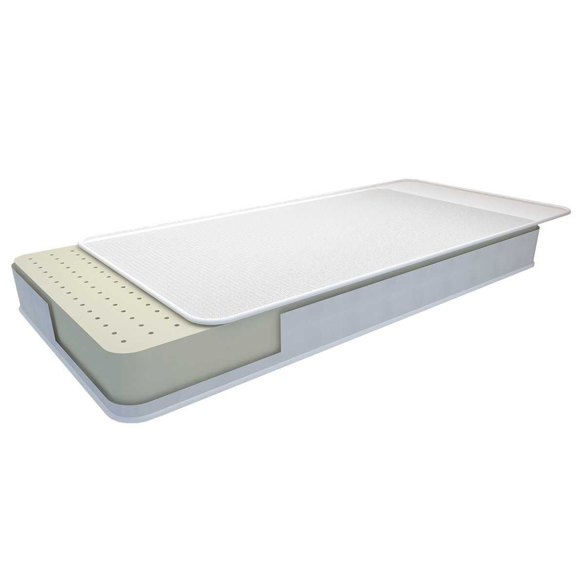 Colchão para Berço Anti-asfixia branco Branco-2