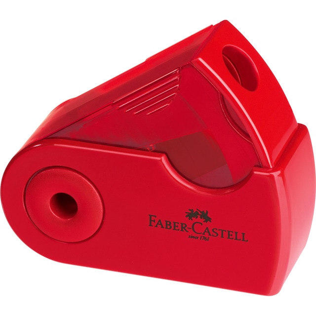 Afilalápices con Funda Protectora Deposito Simple Faber-Castell Multicolor.