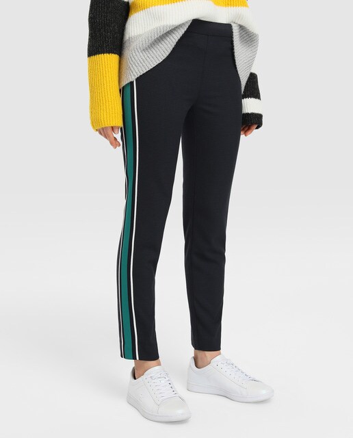 Droit Easy Wear Pantalon Côté Bande Femme Avec · Sur Le kXPuOZi