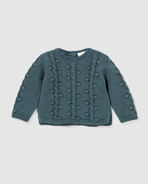 Camisola de malha de bebé Dulces Gallery verde-escuro