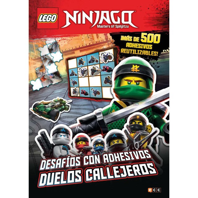 LEGO NINJAGO. Desafíos con adhesivos. Duelos callejeros (Tapa blanda)