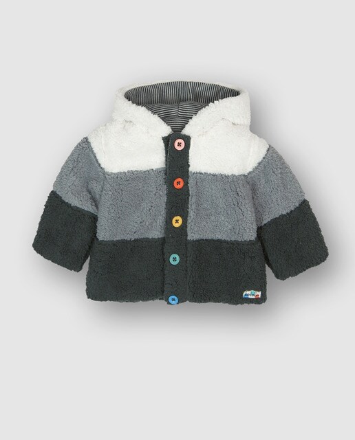 Sobretudo reversível de bebé Boboli tricolor