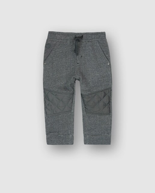 Calça de felpa de bebé de rapaz Boboli cinzenta