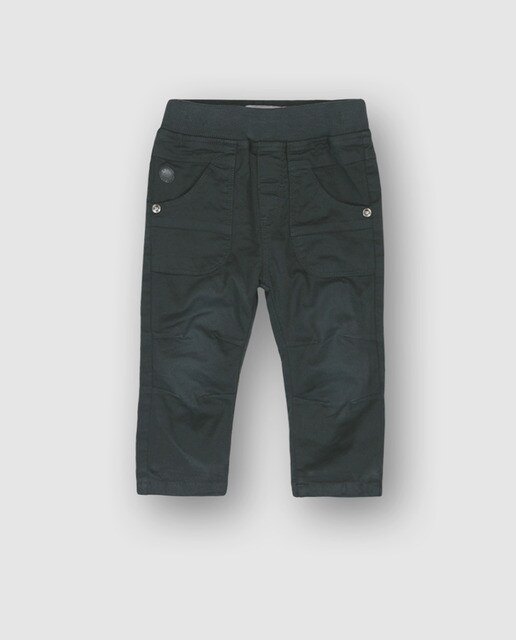 Calças de gabardina de bebé menino Boboli cinzentas