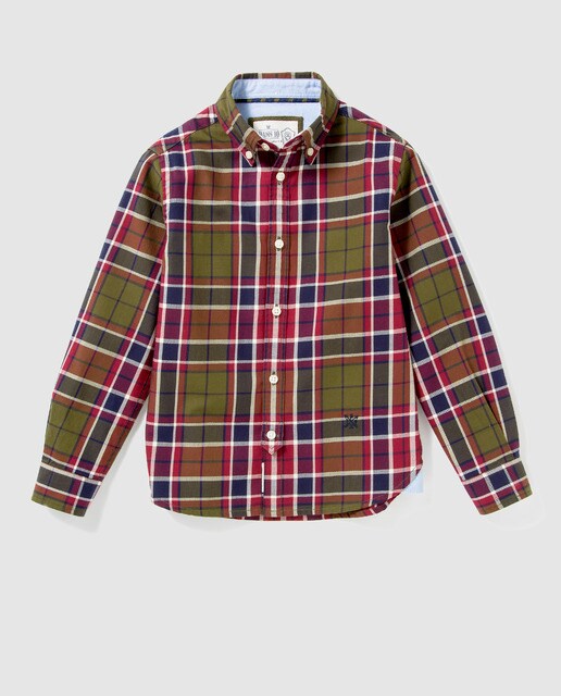 Camisa de menino Bass 10 aos quadrados multicolorida