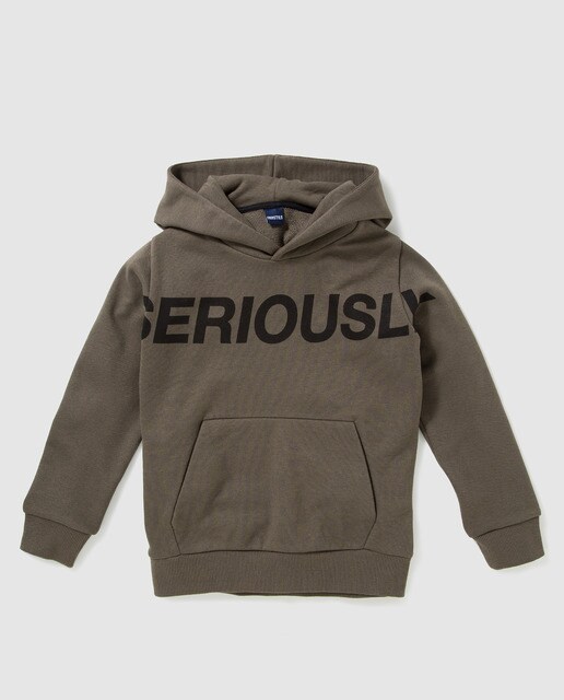 Sweatshirt de menino Freestyle caqui "SERIOUSLY"