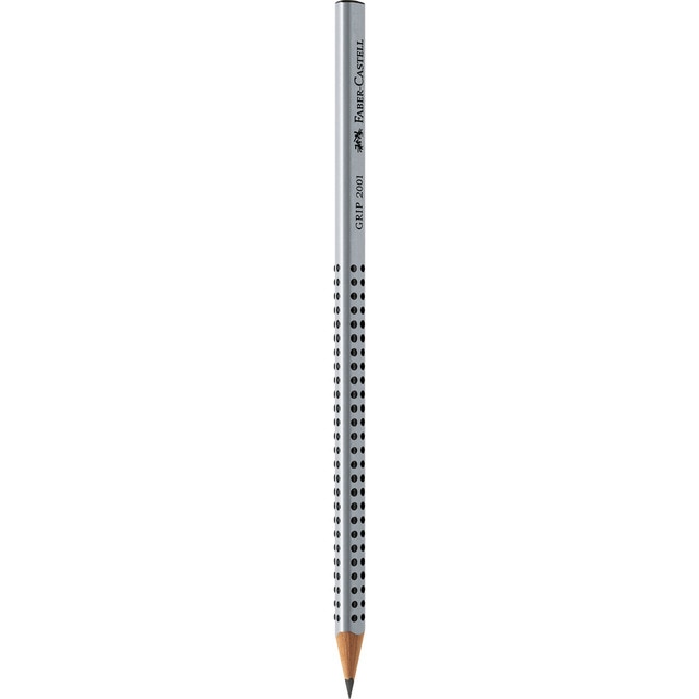 Lápiz de Grafito GRIP Graduación 2H Faber Castell Negro.