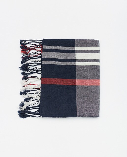 Écharpe de menino Sfera azul-marinho aos quadrados