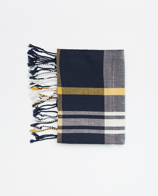 Écharpe de menino Sfera azul-marinho aos quadrados