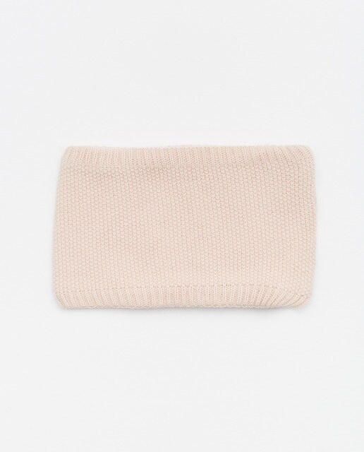 Gola de malha de bebé menina Sfera rosa-claro