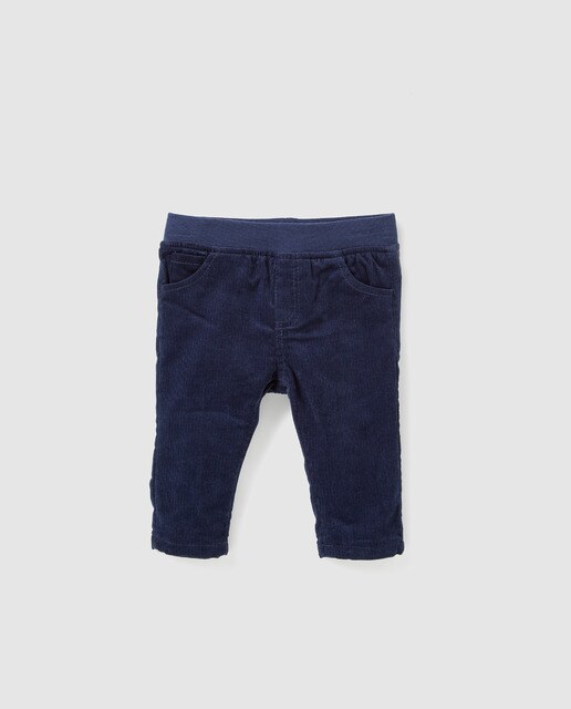 Calças de bombazina de bebé Freestyle azul-marinho