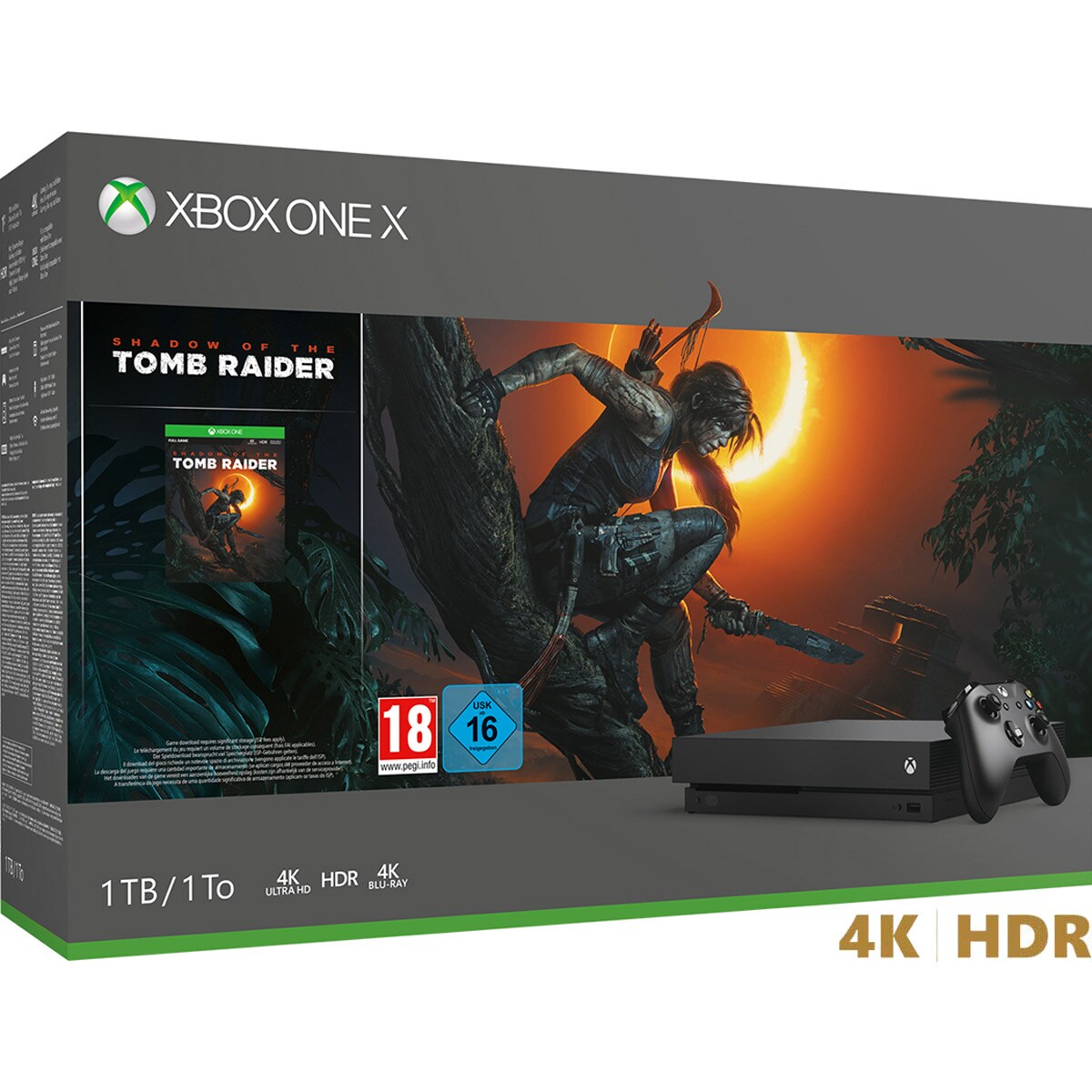 Consola Xbox One X de 1 TB + Tomb Raider