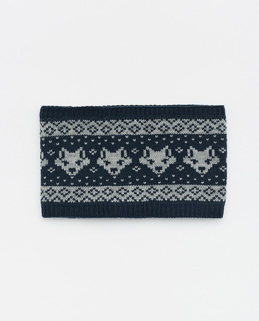 Gola de bebé menino Sfera azul-marinho com raposas