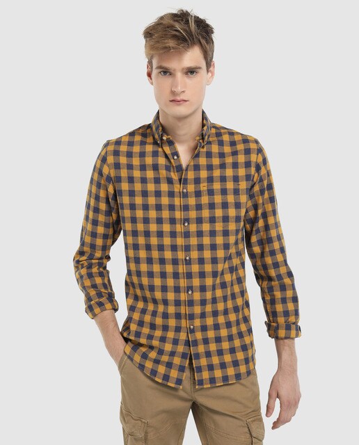 yellow checked top