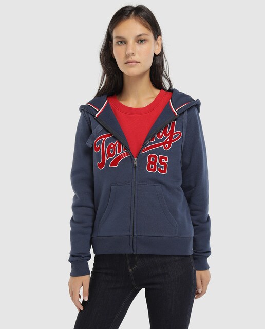 tommy jeans zip sweatshirt