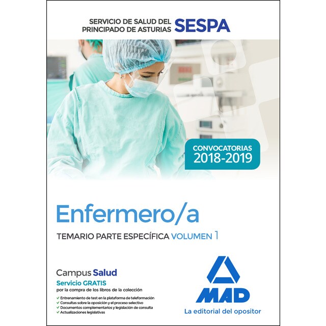 Enfermero/a del servicio de salud del principado de asturias (sespa) (Tapa dura)