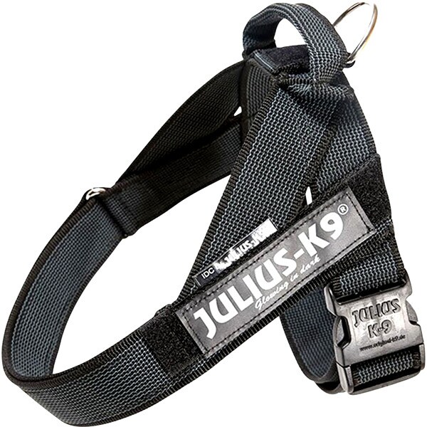 Buy Black summer dog harness measuring 6381 cm for 2330 kg dogs 1