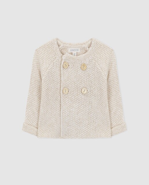 Casaco de bebé Gocco cru