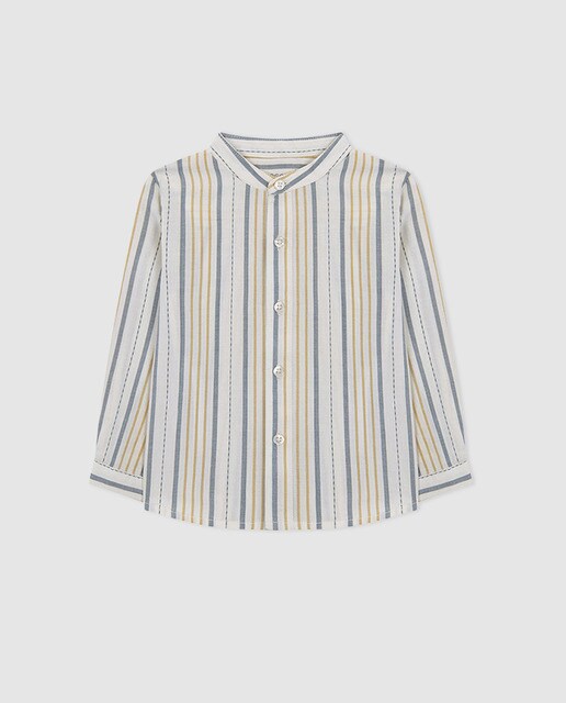 Camisa de bebé menino Gocco aos quadrados