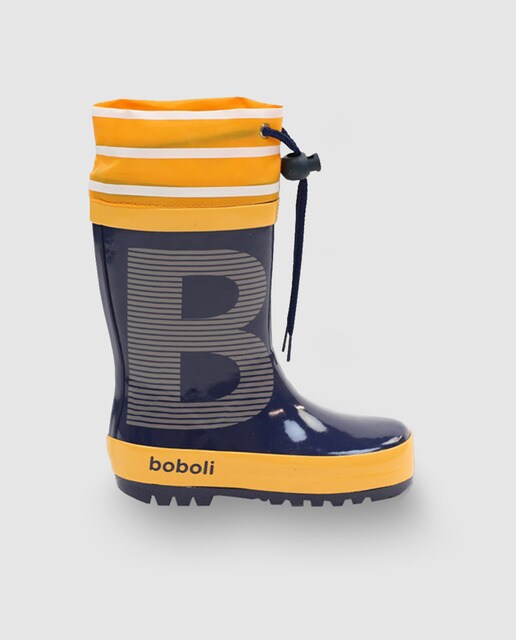 Botas de bebé Boboli azuis com atacadores ajustáveis