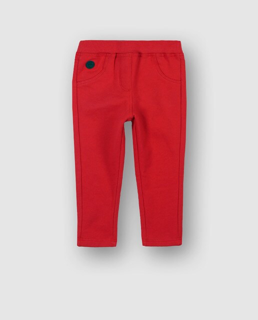 Calças de bebé menina Boboli vermelhas