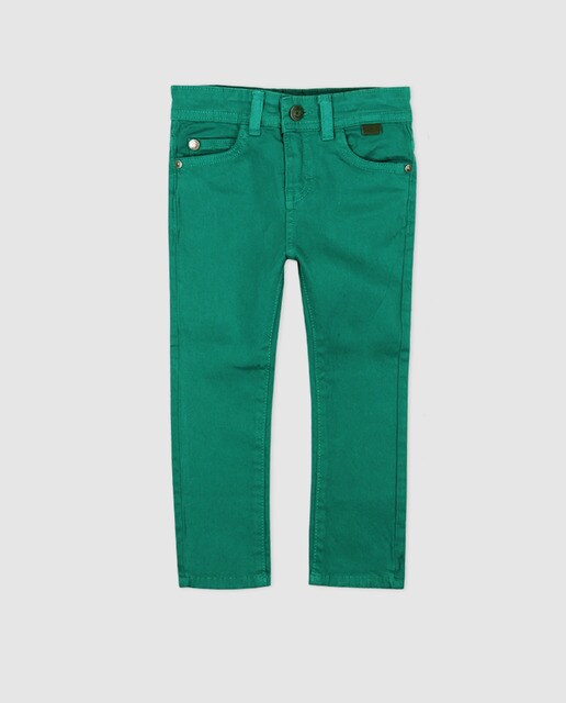 Calças skinny de menino Boboli verdes