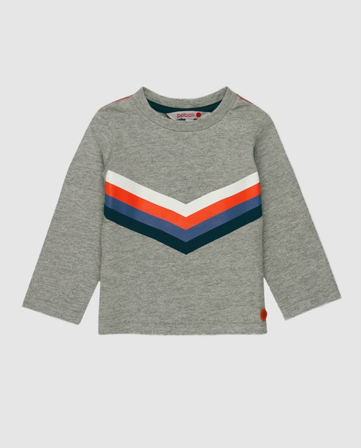 T-shirt de bebé menino Boboli cinzenta