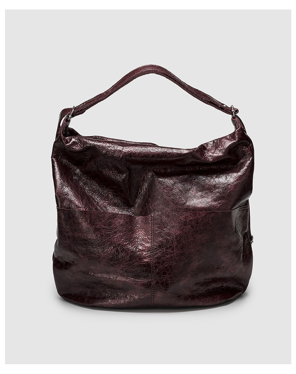 Image of Cuirot's women's burgundy leather convertible backpack/hobo bag, Burgundy.