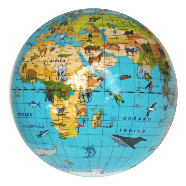 Globo Hinchable del Mundo Caly Animales