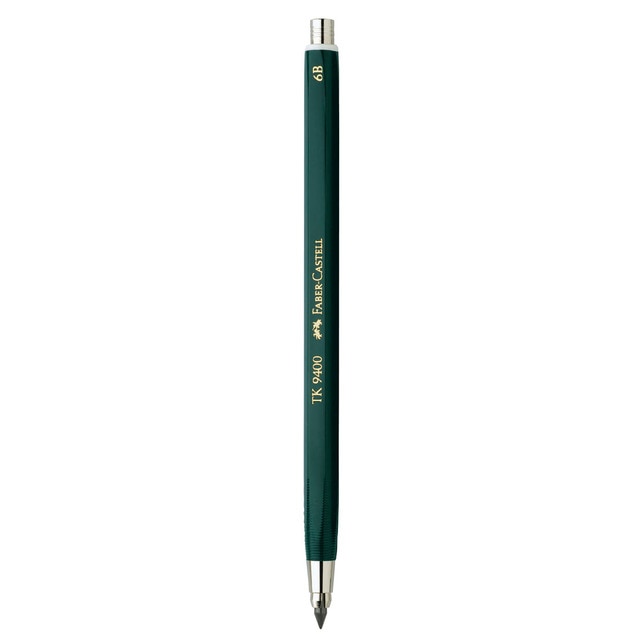 Portaminas TK-9400 para Escribir, Dibujar y Abocetar Faber Castell Negro.