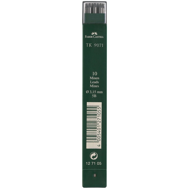 Minas TK 9071 Graduación 5B Faber Castell Negro.