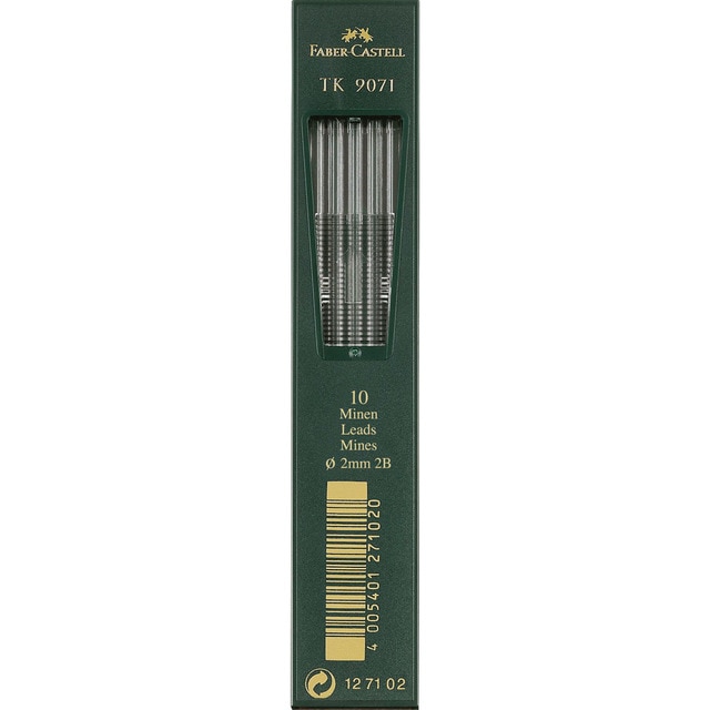 Minas TK 9071 Graduación 2B Faber Castell Negro.