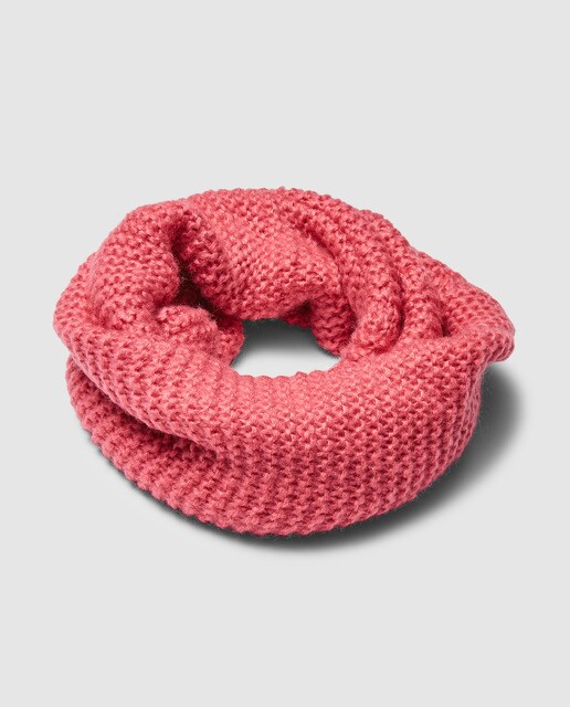 Gola de malha de menina Brotes rosa