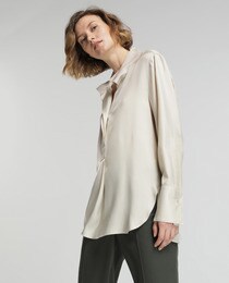 Blusa fluida de mulher Woman Limited El Corte Inglés com gola chaminé