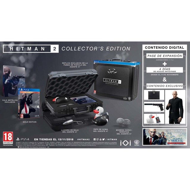 Hitman 2 Edición Coleccionista PS4