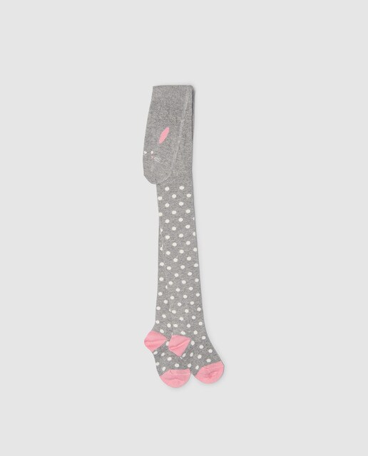 baby polka dot tights