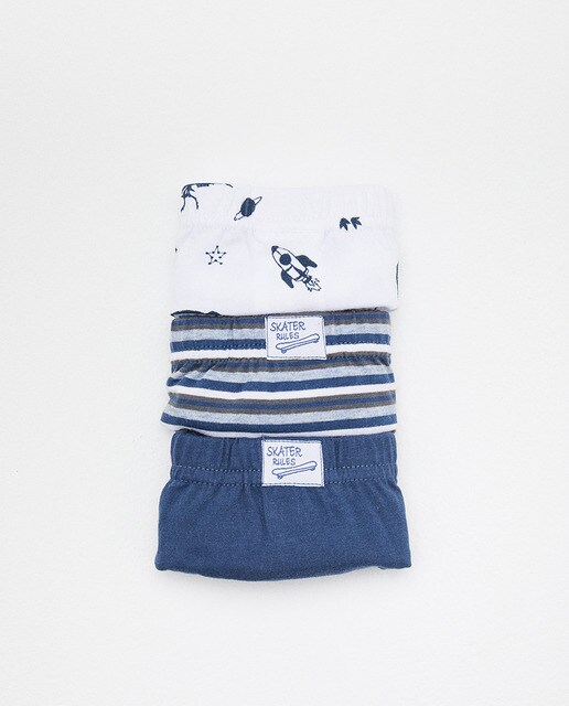 Pack de slips de menino Sfera estampados