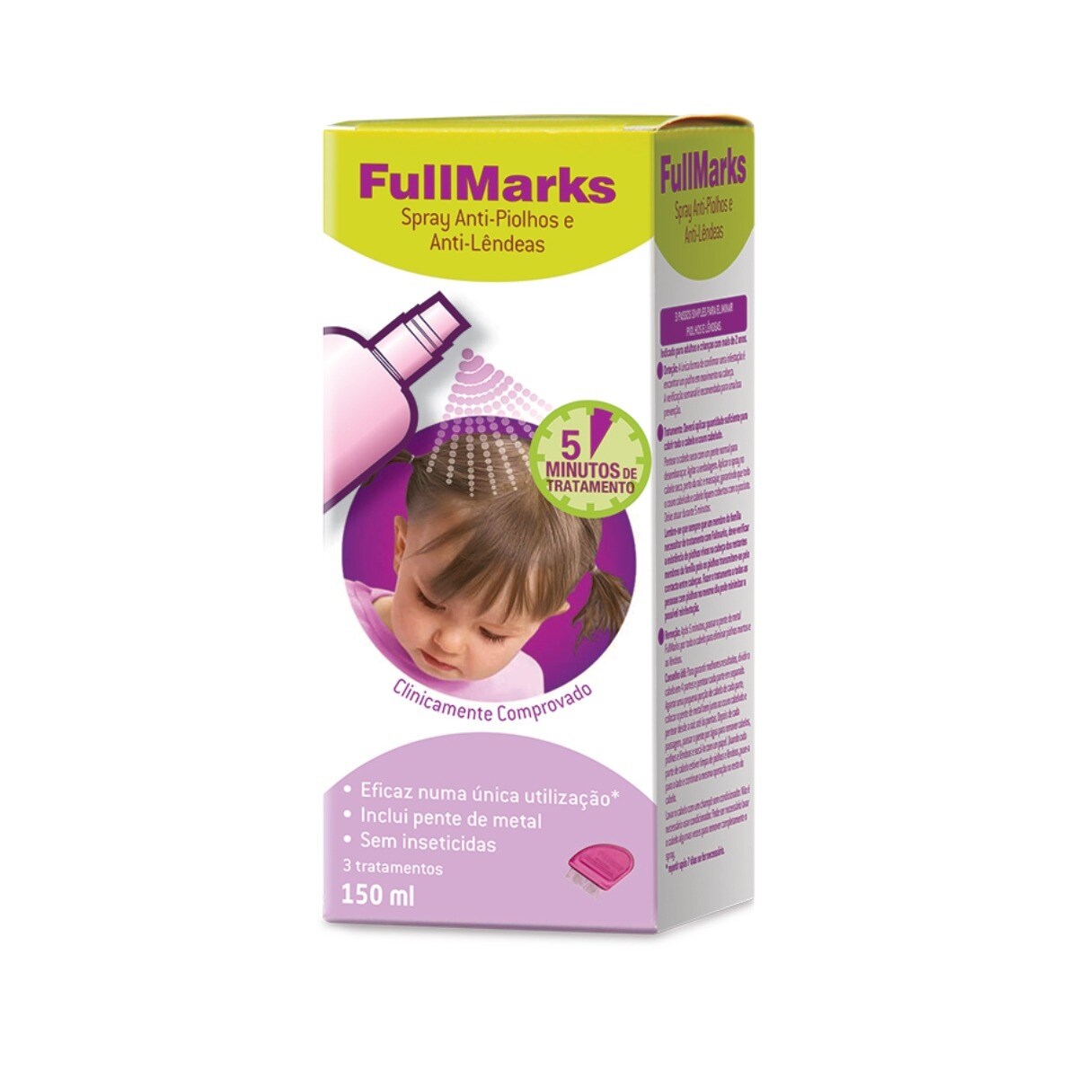 Imagem 0 de Spray Anti-Piolhos e Anti-Lêndeas 150ml Fullmarks